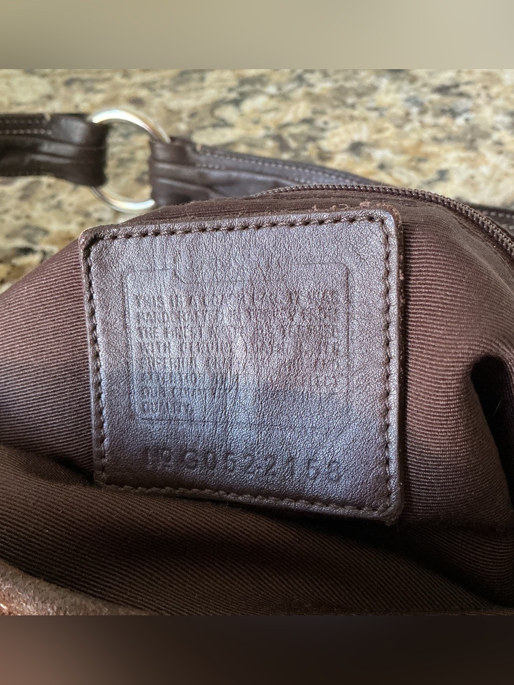 SOLD-Coach Vintage Signature Brown Suede Hobo Shoulder Bag - Picture 4 of 9